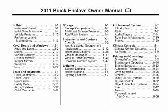 Buick Automobile 2011 Enclave-page_pdf